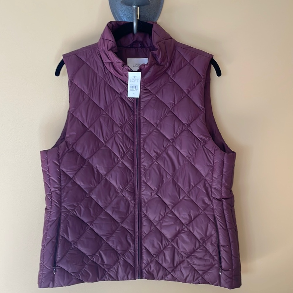 Loft Quilted vest medium